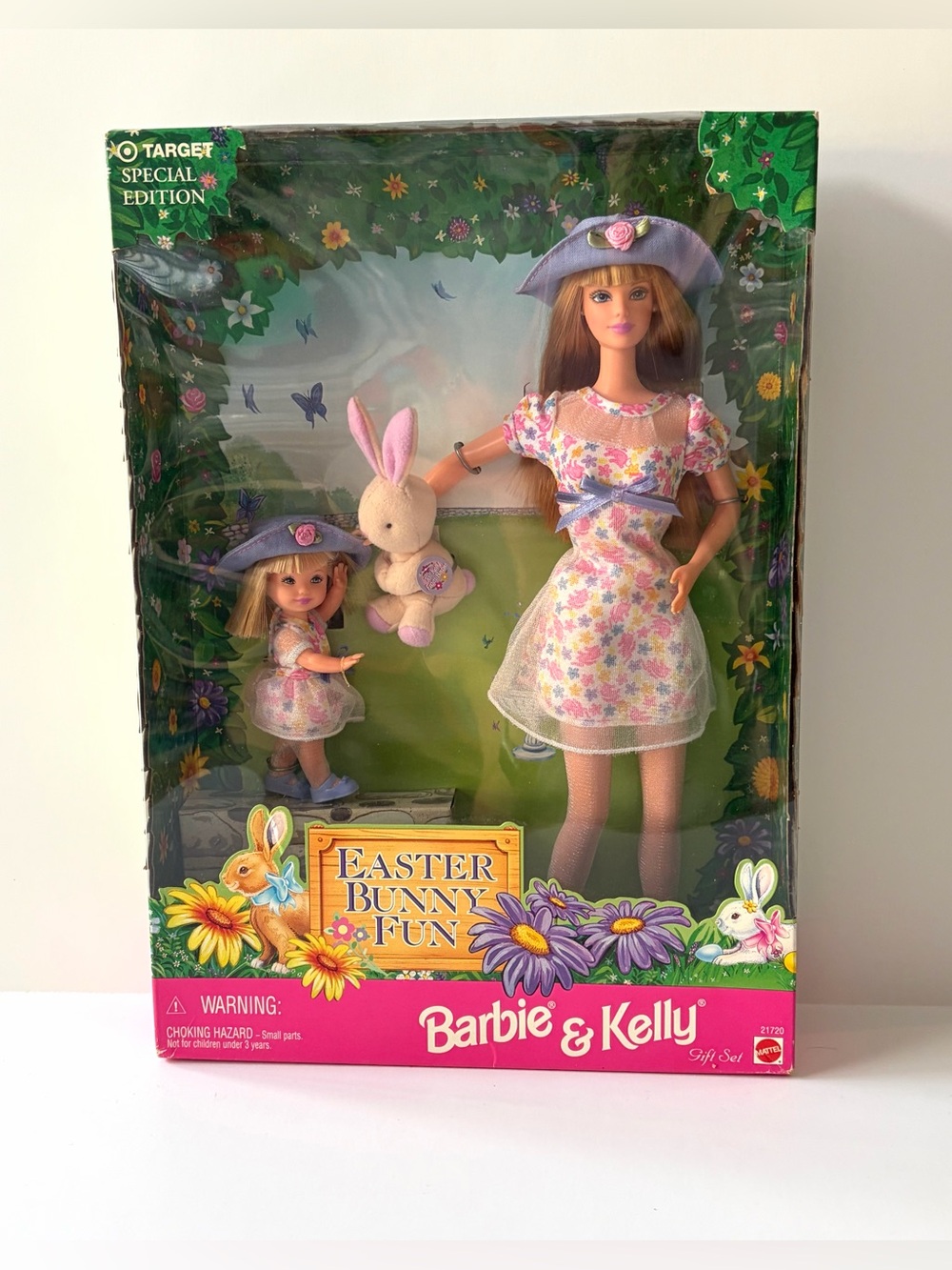 1998 Easter Bunny Fun Barbie & Kelly doll set
